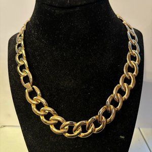 Vintage Napier Gold Tone Large Link Necklace
